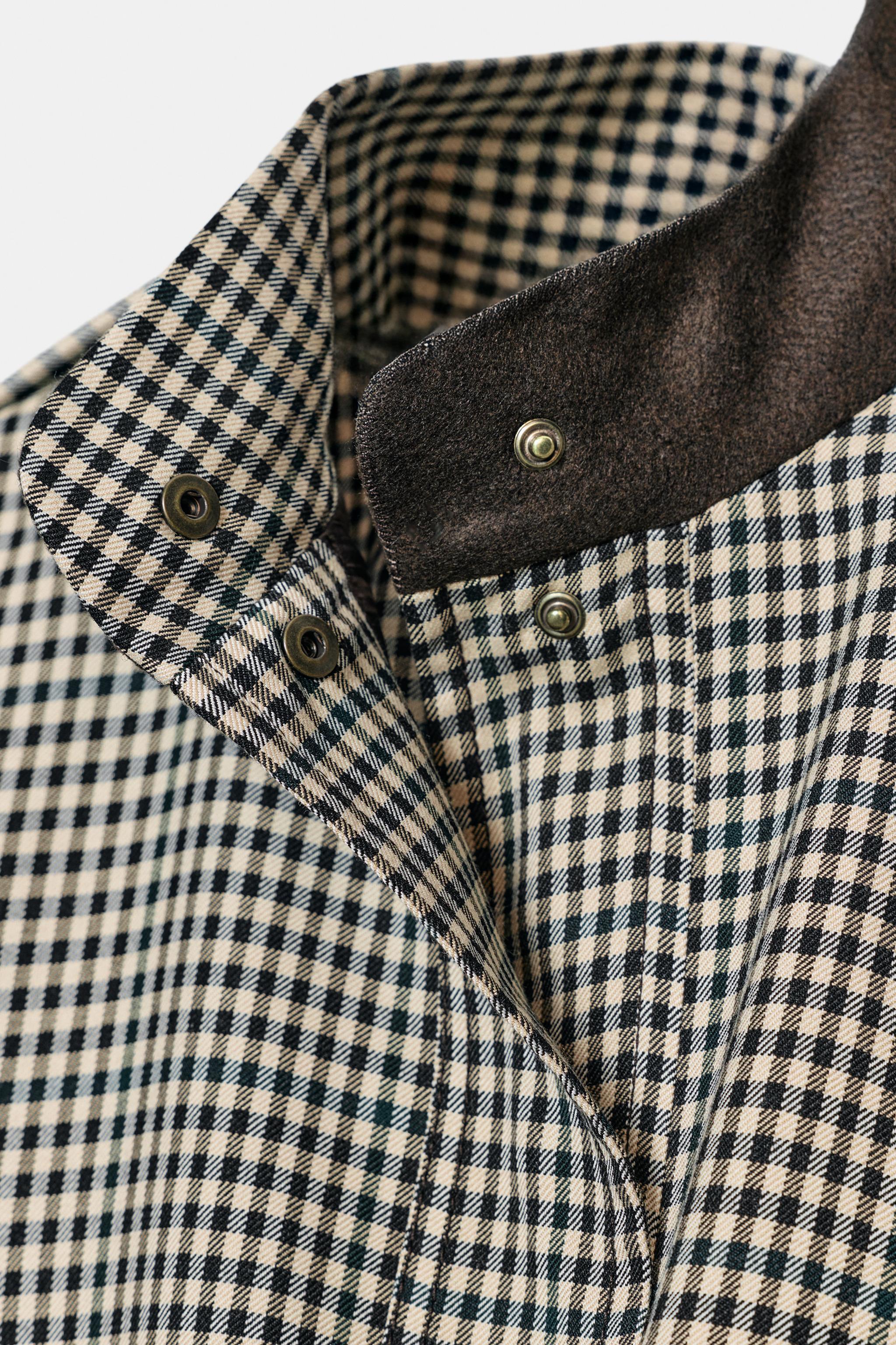 CHECKED ZW COLLECTION BOMBER JACKET